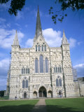 West Front, Salisbury Cathedral, Salisbury, Wiltshire, England, United Kingdom Photographic Print by David Hunter