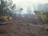 Clearing Forest for Building of the Forest Edge Highway in High Jungle Region of Tarapoto, Peru Photographic Print by Derrick Furlong