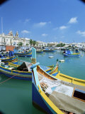 Fishing Harbour, Marsaxlokk, Malta, Mediterranean Photographic Print by Simon Harris