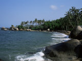Coastline, Tayrona National Park, Magdalena District, Colombia, South America Photographic Print by Jane O'callaghan