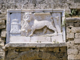 Carved Winged Lion of St. Mark Above Gate of the Citadel, Famagusta, North of the Island, Cyprus Photographic Print by Michael Short