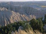 View Over Eroded Landscape, Badlands National Park, South Dakota, USA Photographic Print by Derrick Furlong