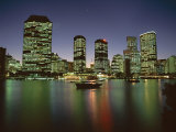 City Skyline and Brisbane River at Night, Brisbane, Queensland, Australia Photographic Print by Mark Mawson