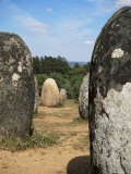 Stone Circle, Cromeleque Dos Almendres, Near Evora, Alentejo, Portugal Photographic Print by Jane O'callaghan