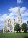 Salisbury Cathedral from the Southwest, Salisbury, Wiltshire, England, United Kingdom Photographic Print by David Hunter