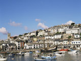 The Golden Hind and Other Boats in the Harbour, Brixham, Devon, England, United Kingdom Photographic Print by Raj Kamal