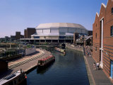Grand Union Canal, Indoor Arena and Conference Centre, Birmingham, West Midlands, England Photographic Print by Michael Short