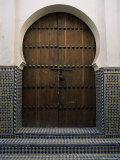 Door in the Quartier Des Andalous, Medina, Fes El Bali, Fez, Morocco, North Africa, Africa Photographic Print by Bruno Morandi