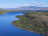Lake Terkhiin Tsagaan Nuur, Volcanic Region of Khorgo, Arkhangai, Mongolia, Central Asia Photographic Print by Bruno Morandi