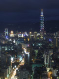 City View from Observatory Tower, Taipei City, Taiwan Lámina fotográfica por Christian Kober