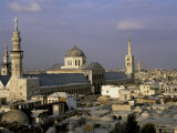 City Skyline Including Omayyad Mosque and Souk, Unesco World Heritage Site, Damascus, Syria Photographic Print by Bruno Morandi