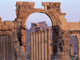 Monumental Arch, Palmyra, Unesco World Heritage Site, Syria, Middle East Photographic Print by Bruno Morandi