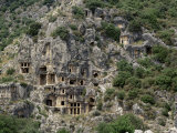 Rock Carved Lycian Tombs, Myra, Anatolia, Turkey, Eurasia Photographic Print by Marco Simoni