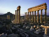 Archaeological Site, Palmyra, Unesco World Heritage Site, Syria, Middle East Photographic Print by Bruno Morandi
