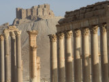 Qala'At Ibn Maan Citadel Castle and Archaelogical Ruins, Palmyra, Unesco World Heritage Site, Syria Photographic Print by Christian Kober
