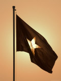 Vietnam Flag at Sunset, Hanoi, Northern Vietnam, Vietnam, Southeast Asia Photographic Print by Christian Kober