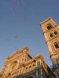 Festival Balloons Flying Over the Duomo, Florence, Unesco World Heritage Site, Tuscany, Italy Photographic Print by Christian Kober
