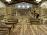 Floor Mosaics, Moses Memorial Church, Mount Nebo, East Bank Plateau, Jordan, Middle East Photographic Print by Christian Kober