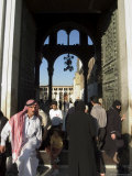 People Walking in and out of Umayyad Mosque, Damascus, Syria, Middle East Photographic Print by Christian Kober