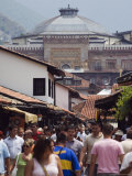 Bascarsija Old Turkish Quarter and Tourist Area, Sarajevo, Bosnia Photographic Print by Christian Kober