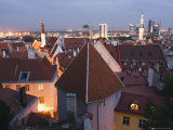 Skyline of Old Town, Unesco World Heritage Site, Tallinn, Estonia, Baltic States Photographic Print by Christian Kober