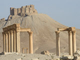 Qala'At Ibn Maan Citadel Castle and Archaelogical Ruins, Palmyra, Unesco World Heritage Site, Syria Photographic Print by Christian Kober