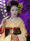 Geisha, Maiko in Gion, Kyoto City, Honshu, Japan Photographie par Christian Kober