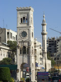 Clock Tower and Mosque Minaret, Hama, Syria, Middle East Photographic Print by Christian Kober