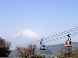 Mount Fuji (3776M), Cable Car, Hakone, Honshu Island, Japan Photographic Print by Christian Kober