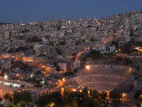 Roman Theatre at Night, Amman, Jordan, Middle East Photographic Print by Christian Kober
