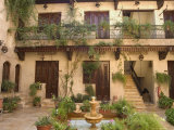 Courtyard, Beit Al-Wakil Hotel, Aleppo (Haleb), Syria, Middle East Photographic Print by Christian Kober