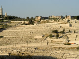 Jewish Cemetery, Mount of Olives, Jerusalem, Israel, Middle East Photographic Print by Christian Kober