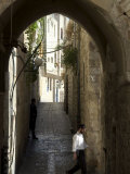 Jewish Man in Traditional Clothes, Old Walled City, Jerusalem, Israel, Middle East Photographic Print by Christian Kober