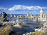 Landscape of Tufa Formations at Mono Lake, California, USA Photographic Print by Richard Nebesky