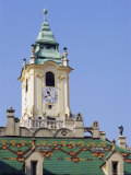 Tower and Decorated Roof of the Old Town Hall, Bratislava, Slovakia Photographic Print by Richard Nebesky