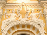Stucco Decoration on Facade of Dvorana Glauberovych Spring Spa Building Dating from 19th Century Photographie par Richard Nebesky