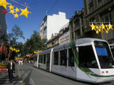 New Tram in Bourke Street Mall in the City, Melbourne, Victoria, Australia Photographic Print by Richard Nebesky