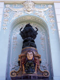 A Statue in an Alcove on the Facade of the Art Nouveau Building, Penzing, Austria Photographic Print by Richard Nebesky A Statue in an Alcove on the Facade of the Art Nouveau Building, Penzing, Austria Photographic Print by Richard Nebesky