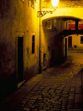 Bastova Street is a Fine Example of Historical Street in City's Old District, Bratislava, Slovakia Photographic Print by Richard Nebesky