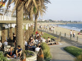 Cafe at the Beach, St. Kilda, Melbourne, Victoria, Australia Photographic Print by Richard Nebesky