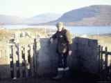 Shepherd, Island of Harris, Western Isles, Scotland, United Kingdom Photographic Print by Oliviero Olivieri