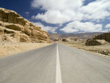 Road Through Rocky Landscape, Jordan, Middle East Photographic Print by Sergio Pitamitz