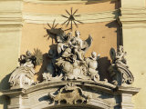 Facade Detail of City's Finest Baroque Church of Holy Trinity, Bratislava, Slovakia Photographic Print by Richard Nebesky