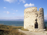 Lone Bastion Overlooking Sea in Town of Nesebar, Bulgaria Photographic Print by Richard Nebesky
