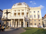Neo-Baroque Slovak National Theatre, Now Major Opera and Ballet Venue, Bratislava, Slovakia Photographic Print by Richard Nebesky
