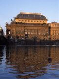 Exterior of the National Theatre Bathed in Reddish Glow of Setting Sun Photographic Print by Richard Nebesky Exterior of the National Theatre Bathed in Reddish Glow of Setting Sun Photographic Print by Richard Nebesky