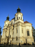 Exterior of Baroque St. Nicholas Church, Old Town Square, Stare Mesto, Unesco World Heritage Site Photographie par Richard Nebesky