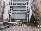 Statue Square, Hsbc Building, Central District, Hong Kong, China Photographic Print by Sergio Pitamitz