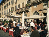 Outdoor Cafe, Piazza Navona, Rome, Lazio, Italy Fotografisk trykk av Sergio Pitamitz Outdoor Cafe, Piazza Navona, Rome, Lazio, Italy Fotografisk trykk av Sergio Pitamitz