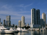 Yachts and City Skyline, Panama City, Panama, Central America Photographic Print by Sergio Pitamitz